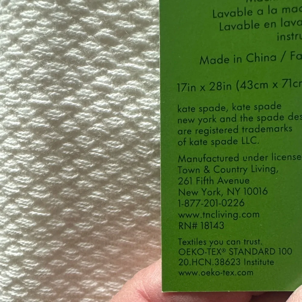 Kate Spade set of 2 Cocktail Kitchen Towels! See pic for angles,sizing & design!